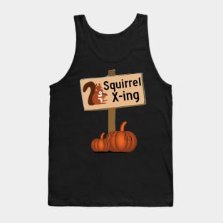 Squirrel Crossing Xing Design Tank Top